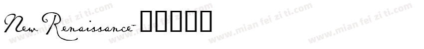 New Renaissance字体转换